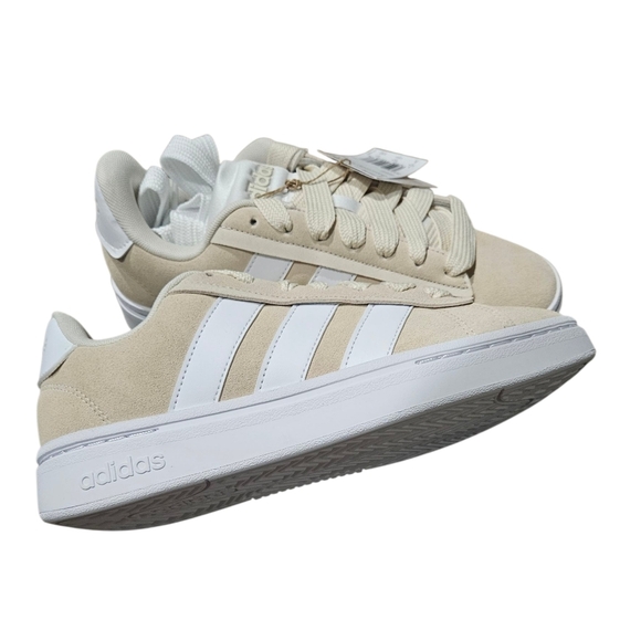Adidas Grand Court Alpha 00s Cream and White Casual Sneakers Womens NEW - Picture 4 of 7